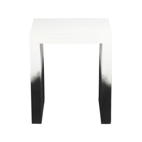 Matra Black and White End Table