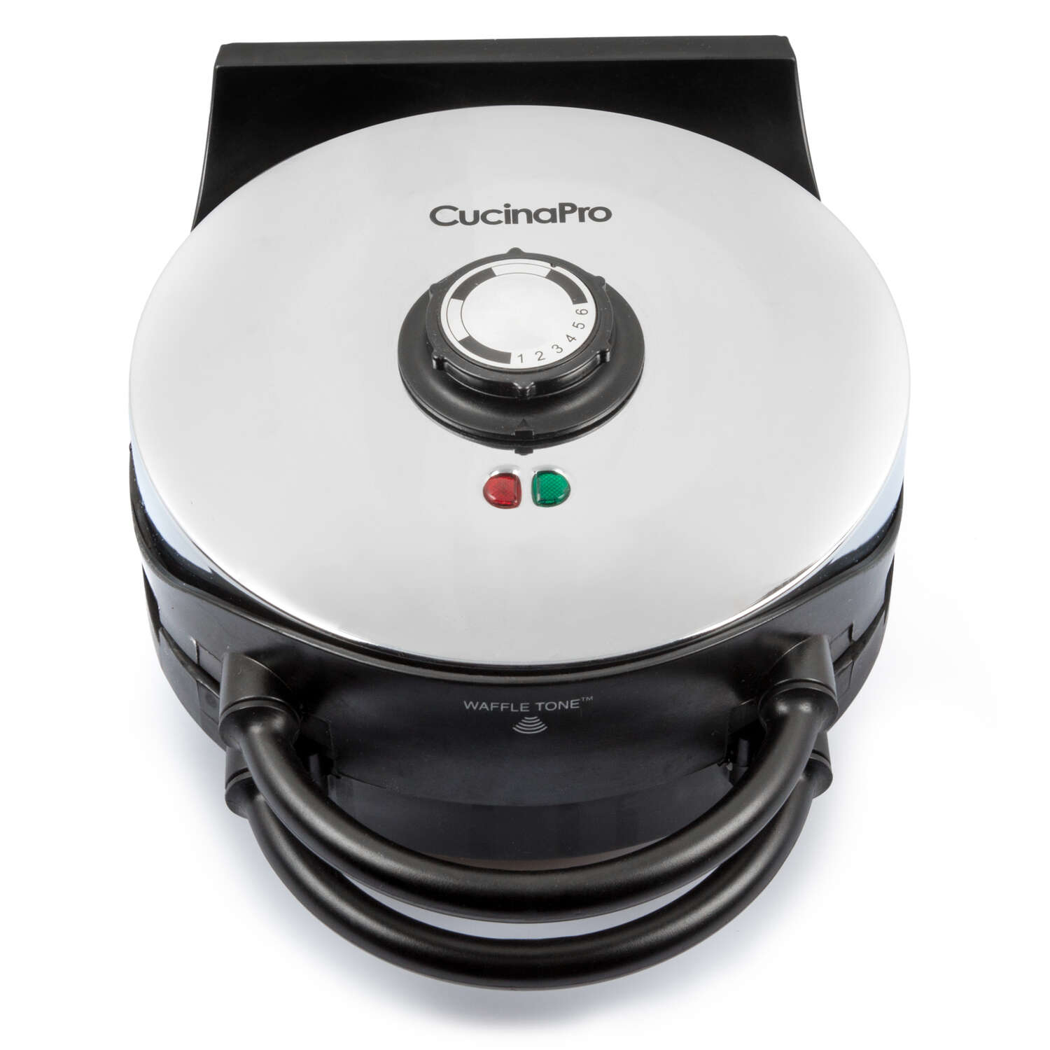 CucinaPro Snowflake 1 waffle Silver Stainless Steel Waffle Maker