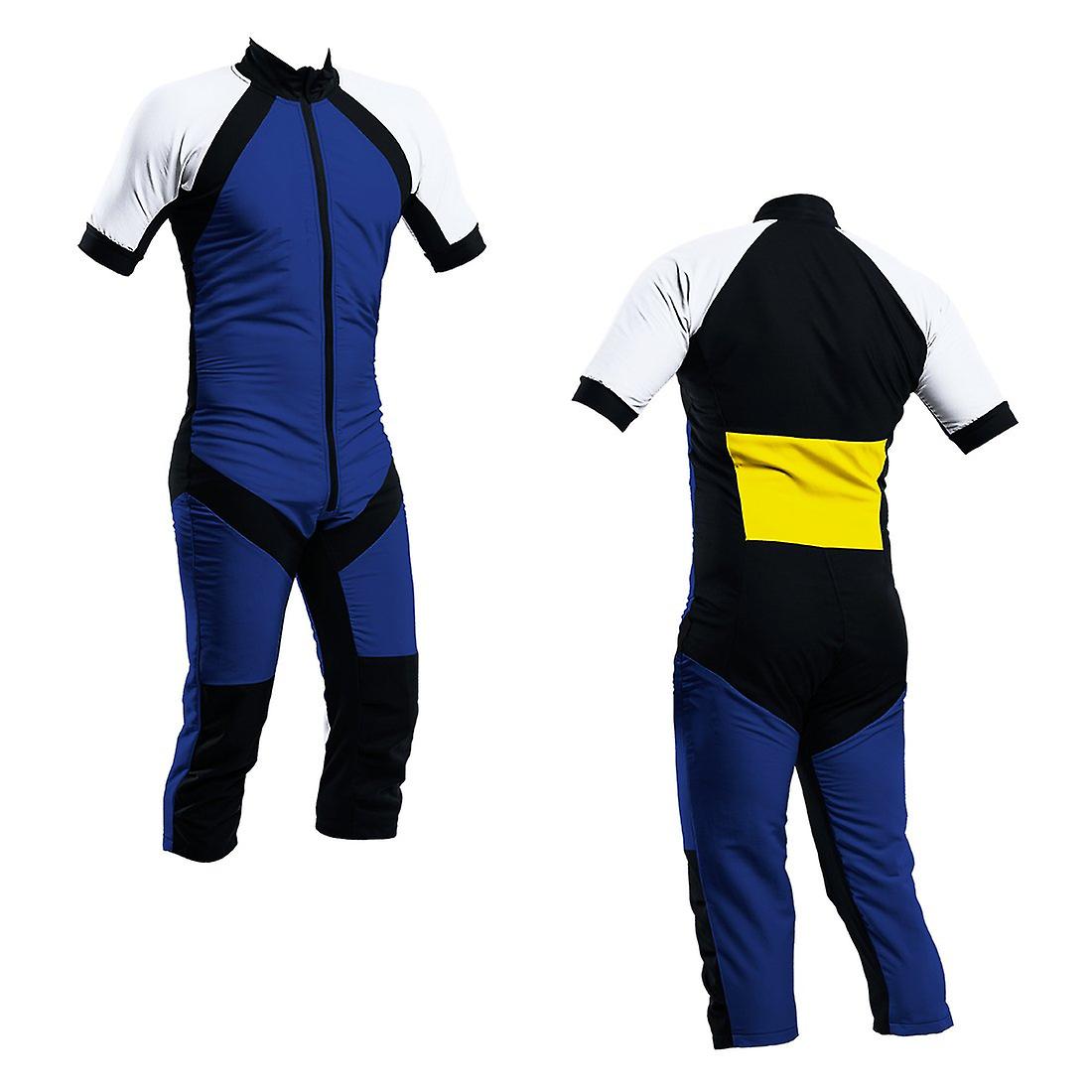 Skydiving summer suit royal-white-yellow s2-04