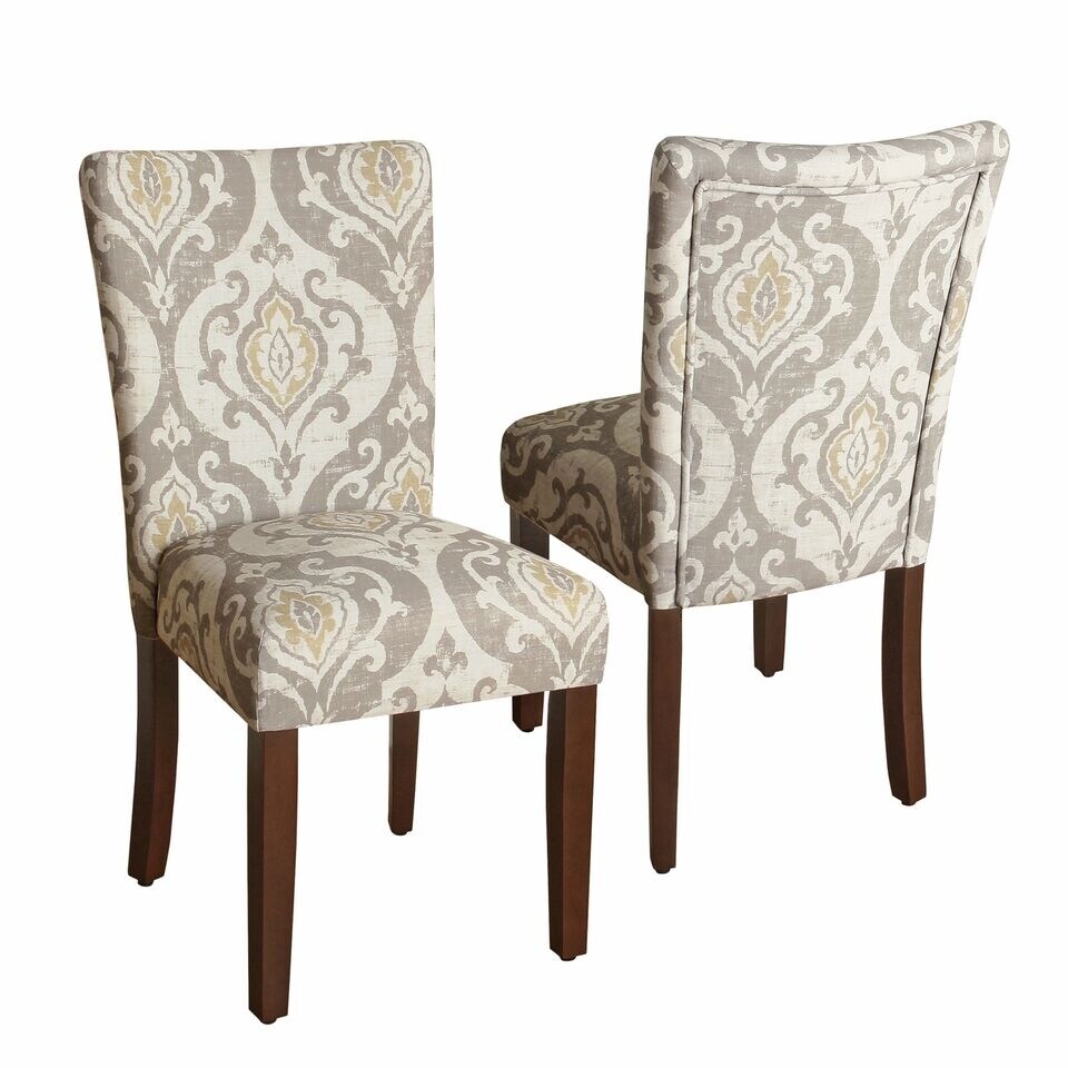 HomePop Classic Parsons Dining Chair   Suri Brown (Set of 2)