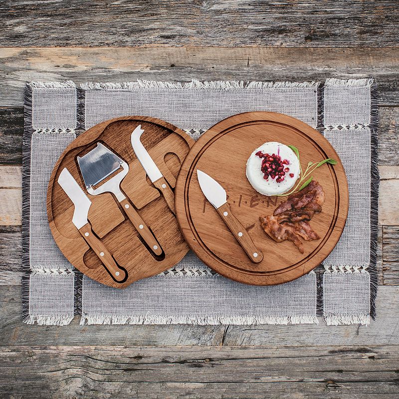 Toscana Friends Acacia Circo Cheese Cutting Board and Tools Set