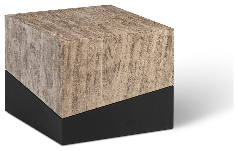 Geometry Side Table  Gray Stone   Contemporary   Side Tables And End Tables   by Phillips Collection  Houzz