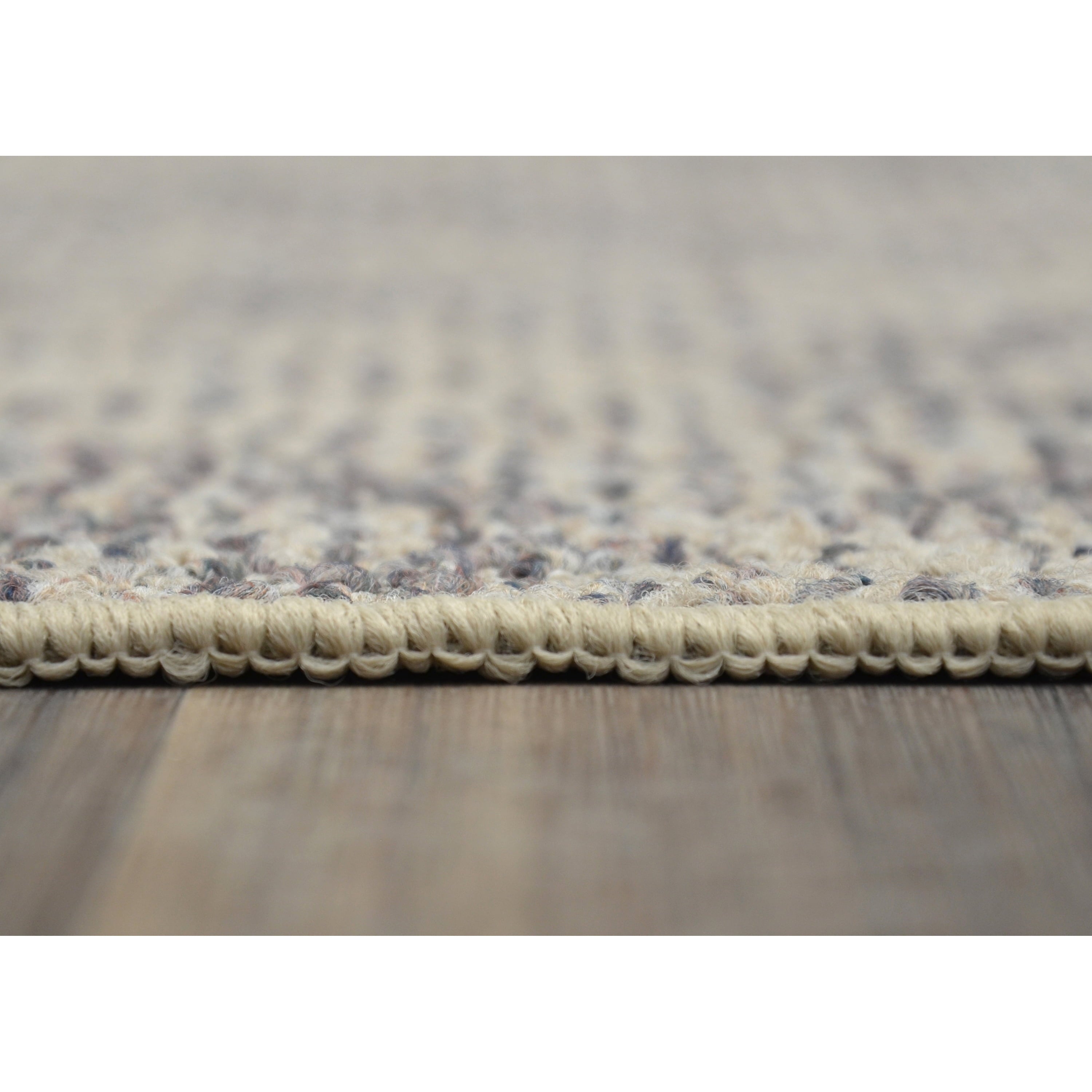 Garland Rug Classic Berber Area Rug 3 Piece Set (4 ft. 11 in x 7 ft., 3'x4', 2' x 5') Earth Tone