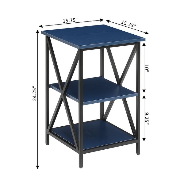 Carbon Loft Ehrlich 3 Tier End Table with Shelves