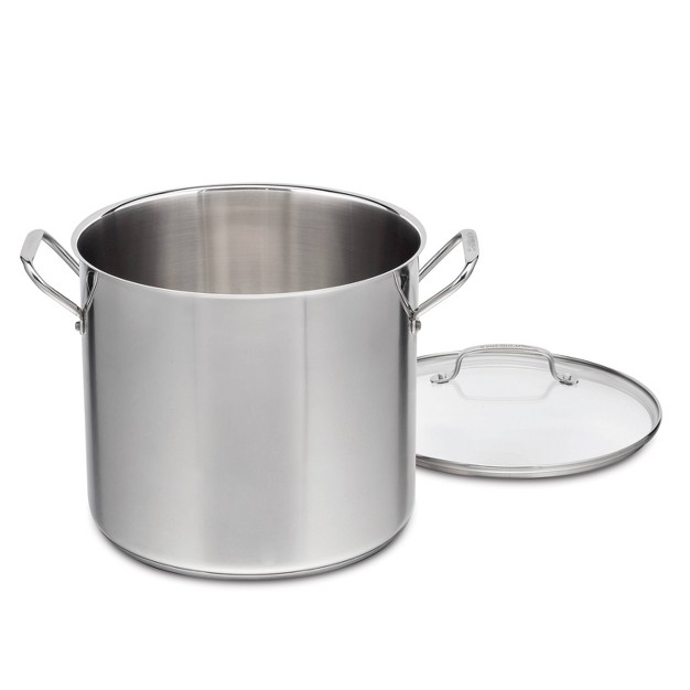 Cuisinart 16qt Stainless Steel Stock Pot With Cover Silver