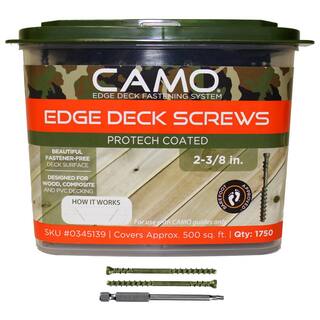 CAMO 2-38 in. ProTech Coated Trimhead Deck Screw (1750-Count) 345139