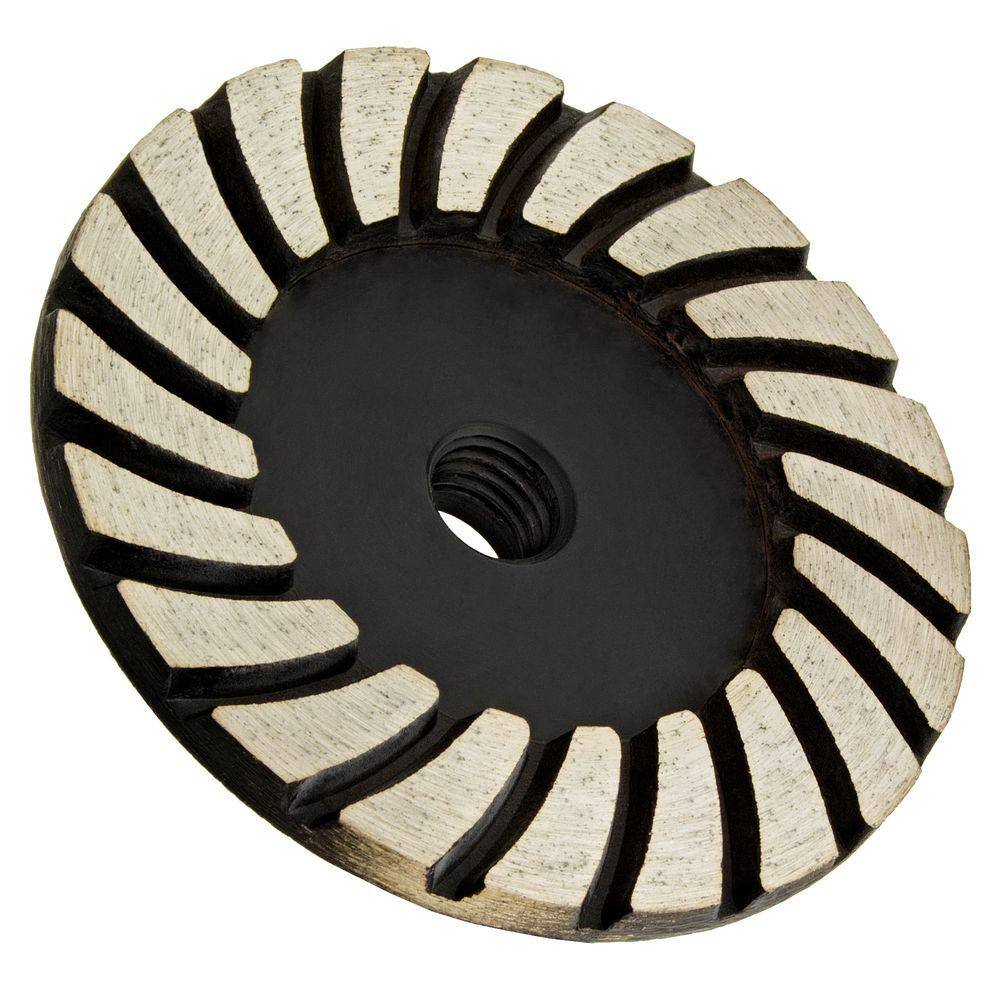 Archer USA 4 in. x 58 in.-11 Thread Fine Grit Turbo Diamond Grinding Wheel for Stone Grinding STCW04F