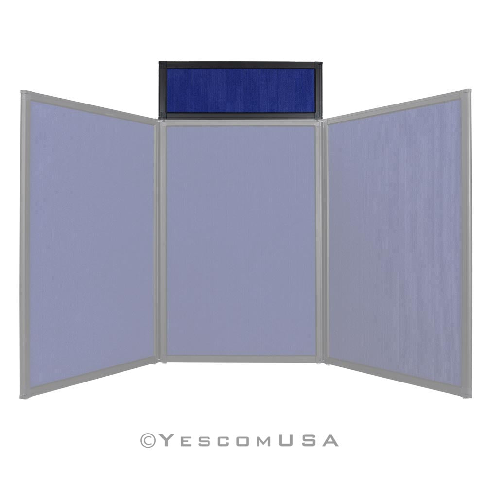 Yescom Trade Show Display Folding Board Header Blue