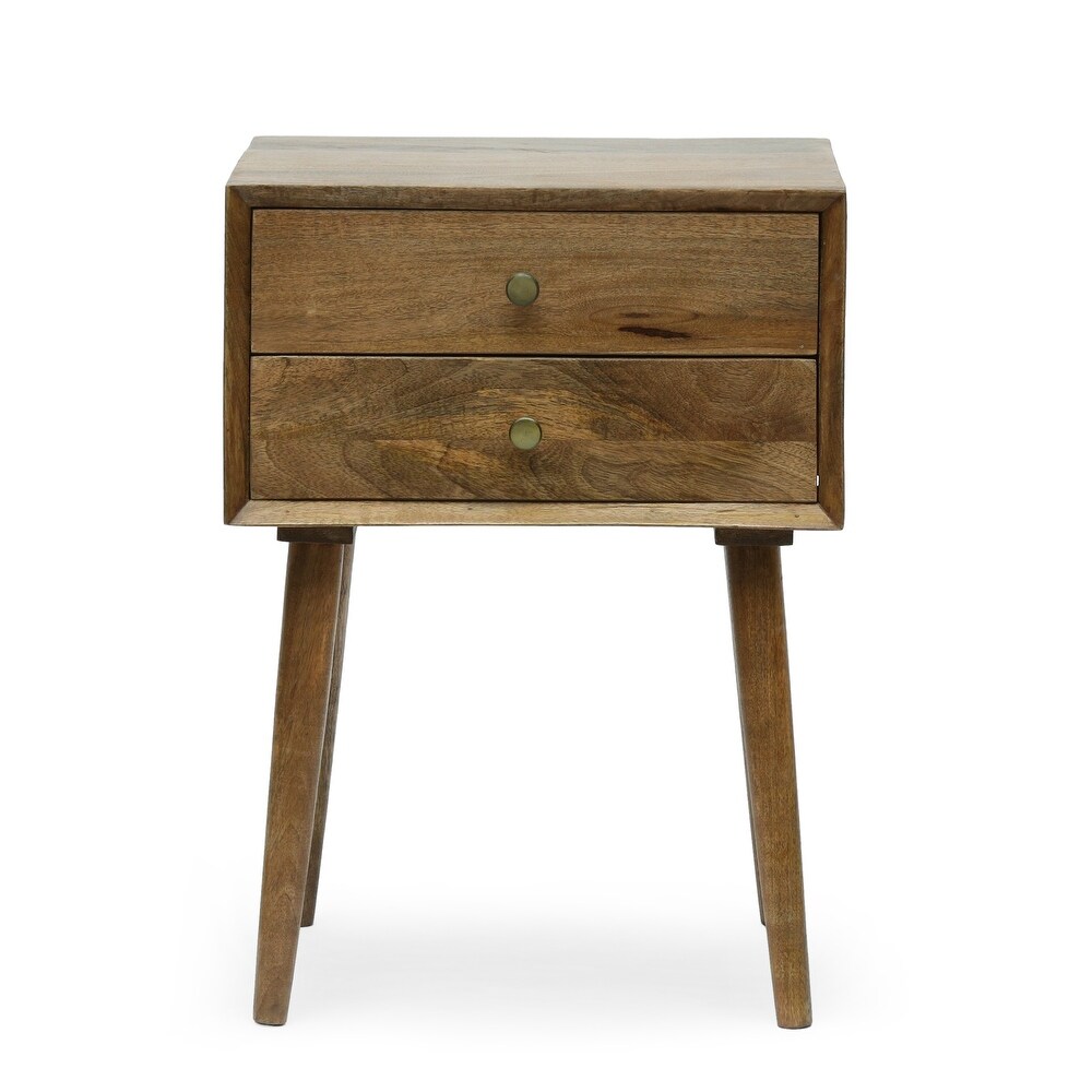 Chafin Indoor Mango Wood Handcrafted Side Table by Christopher Knight Home