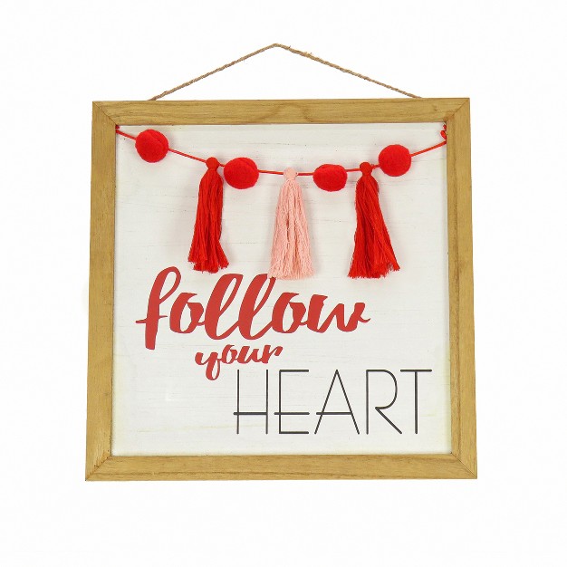 x27 follow Your Heart x27 Hanging Wall Decoration Red Valentine x27 s Day Collection