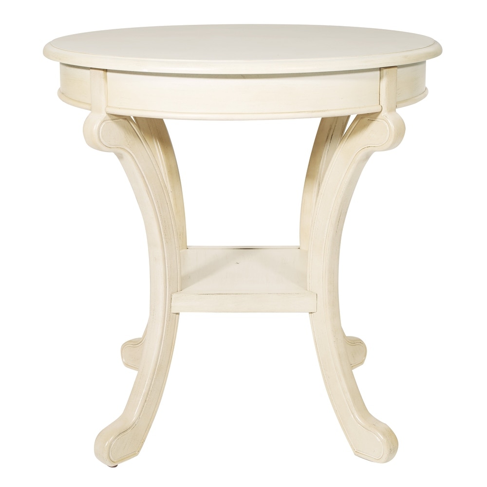 Copper Grove Korostyshiv Hand painted Transitional Accent Table