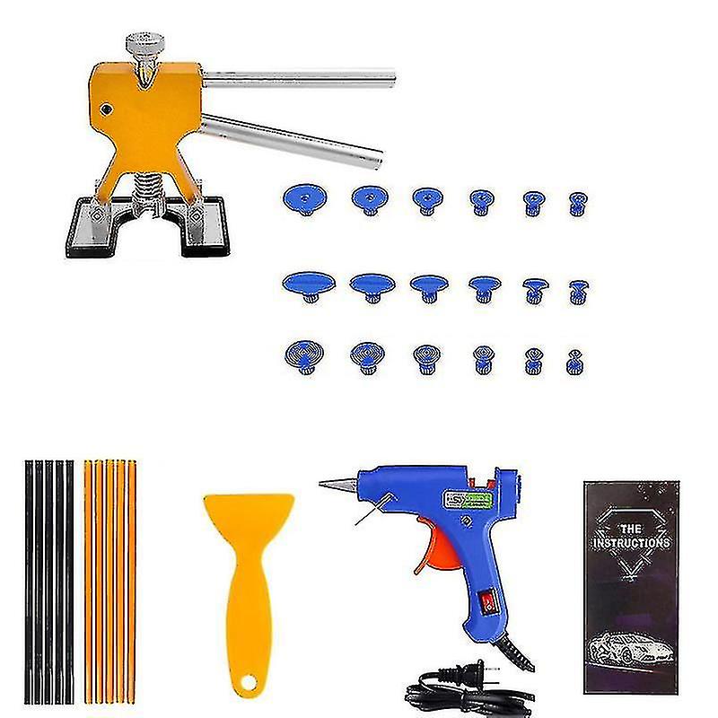 Car Less Dent Rep Kit Auto Dent Removal Tools Dama Remover Puller Lifter