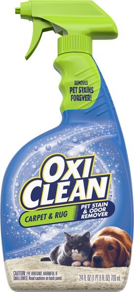 OxiClean Carpet and Area Rug Dog， Cat and Small Pet Stain and Odor Remover， 24-oz bottle