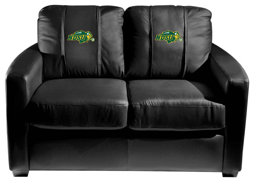 North Dakota State Bison Stationary Loveseat Commercial Grade Fabric   Contemporary   Loveseats   by DreamSeats LLC  Houzz