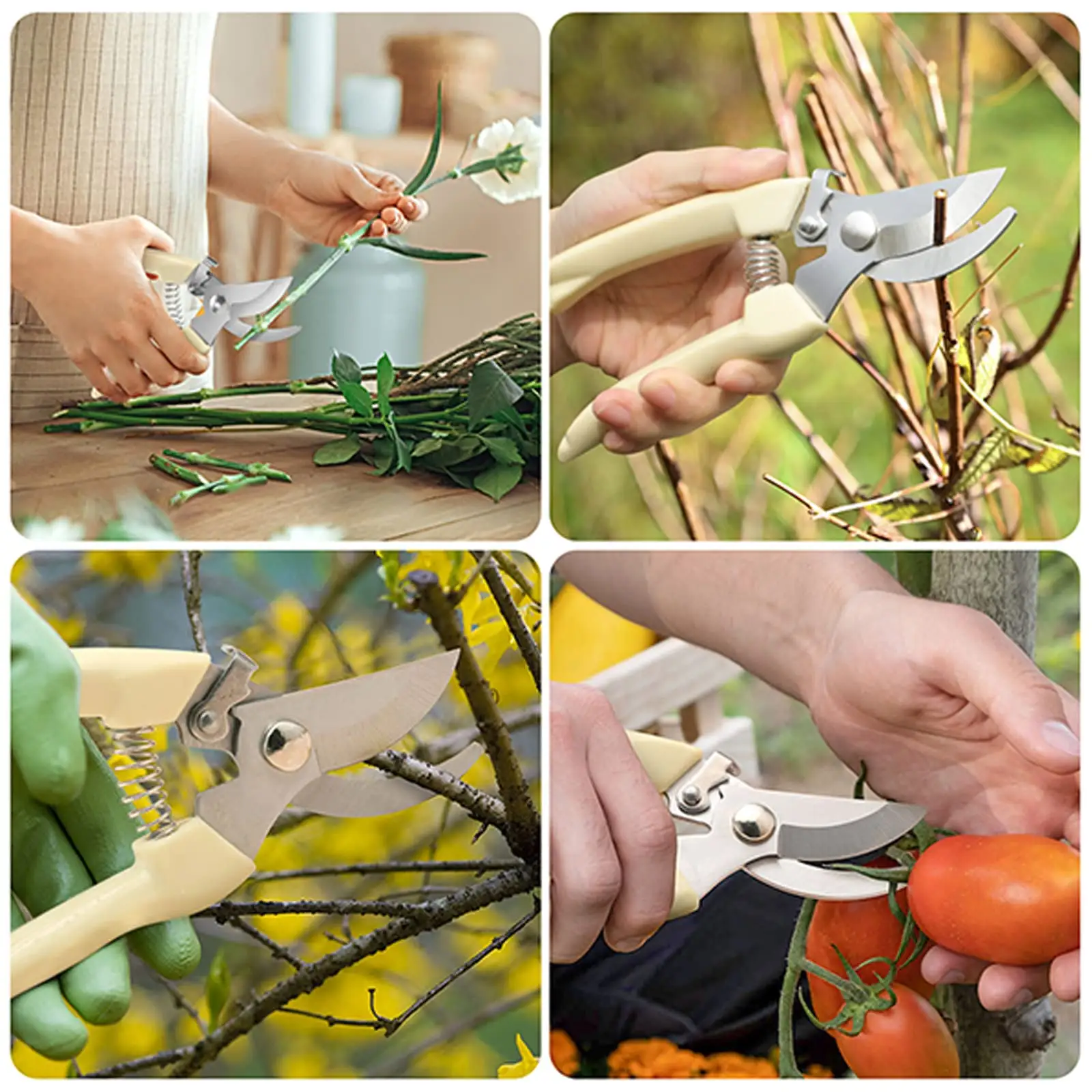 One stop Service Garden Shears Pruner Scissors 65Mn Steel Trimming Pruner