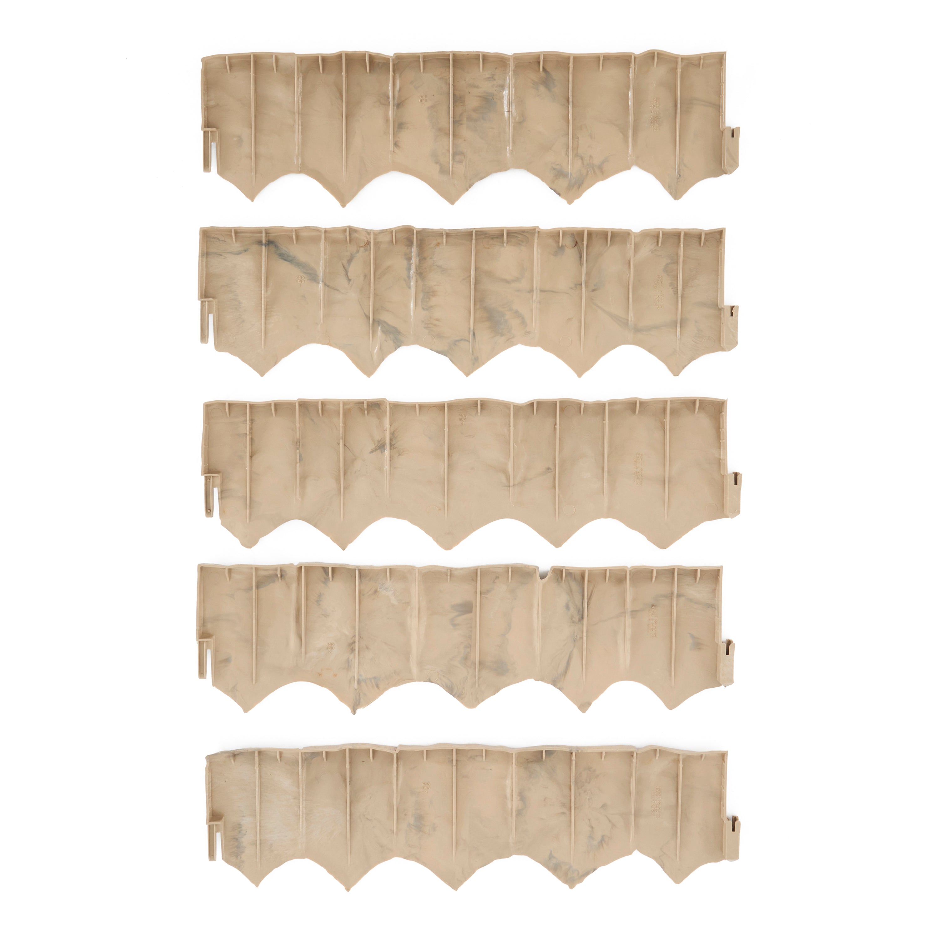 Suncast Landscape Design Border Decor Natural Rock Plastic Edging (20 Pack)