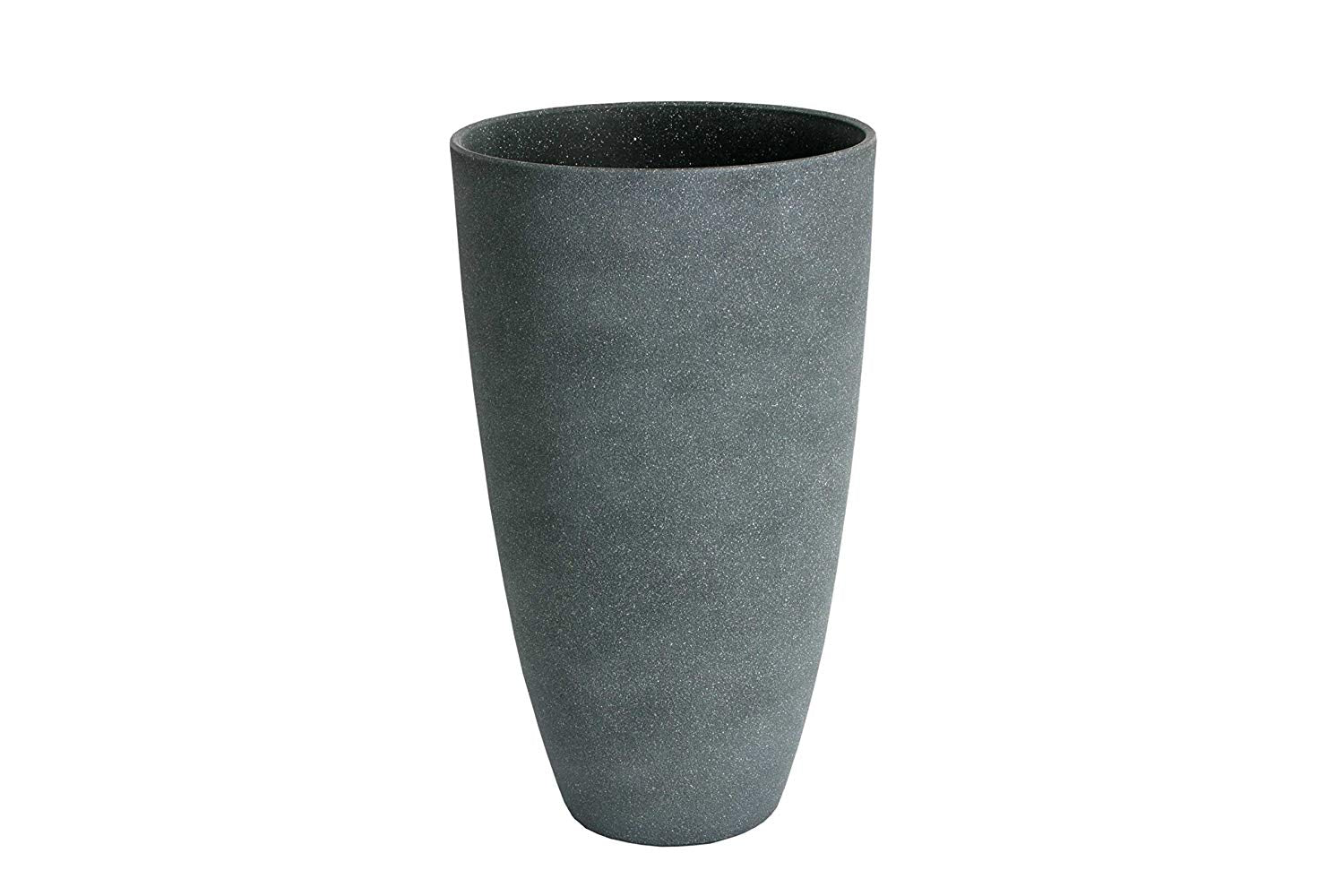 Algreen Weather Resistant Composite Tall Vase Planter, Gray Stucco (Open Box)