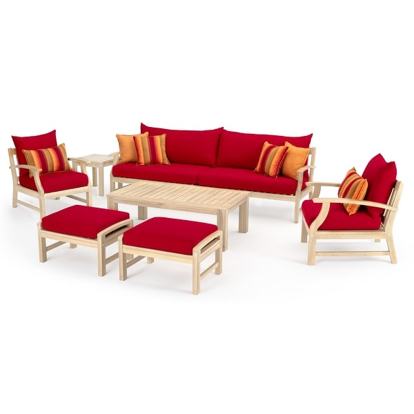 Kooper 8 Piece Sunbrella Outdoor Patio Sofa and Club Chair Set