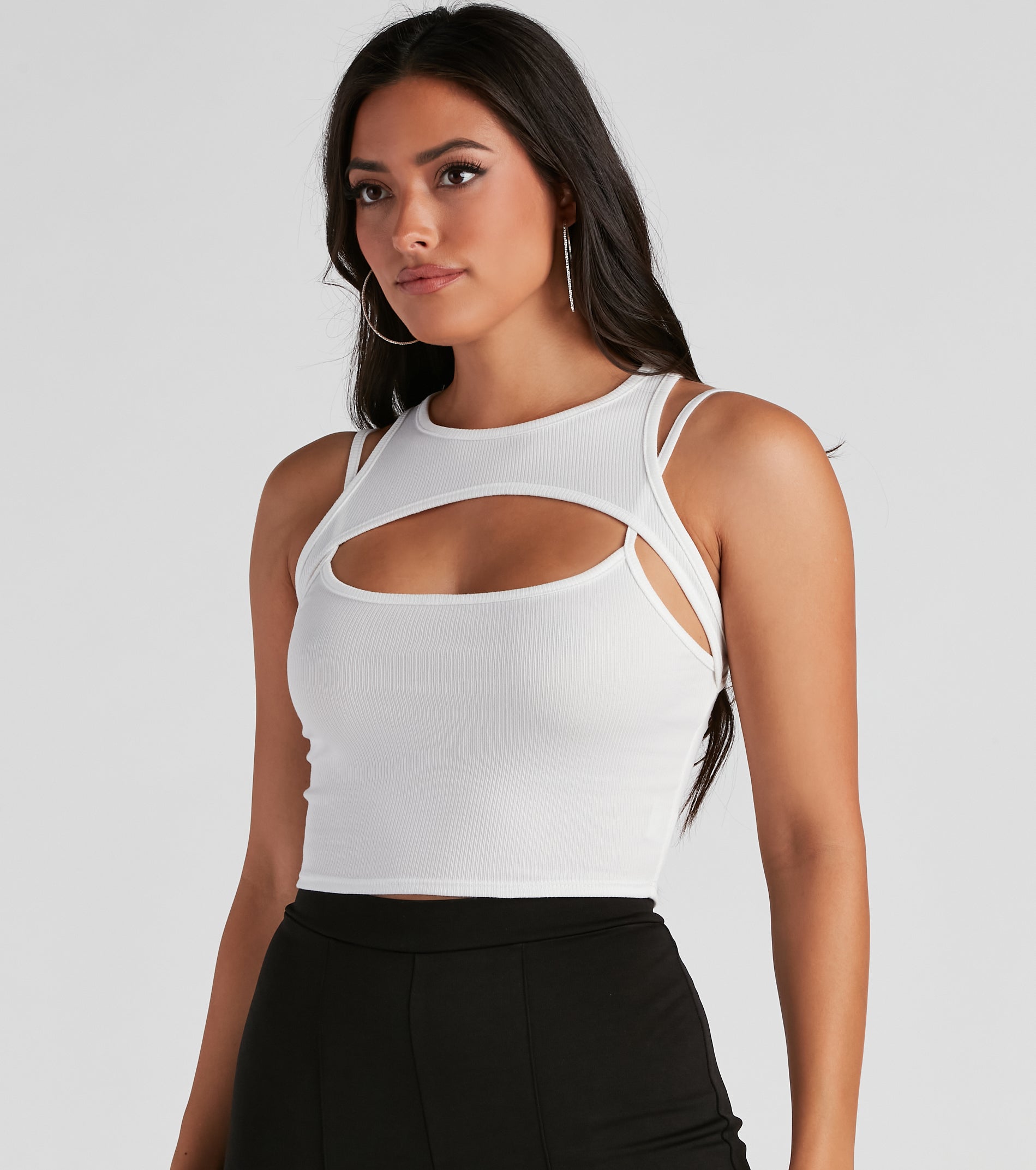 Well Connected Cutout Tank Top