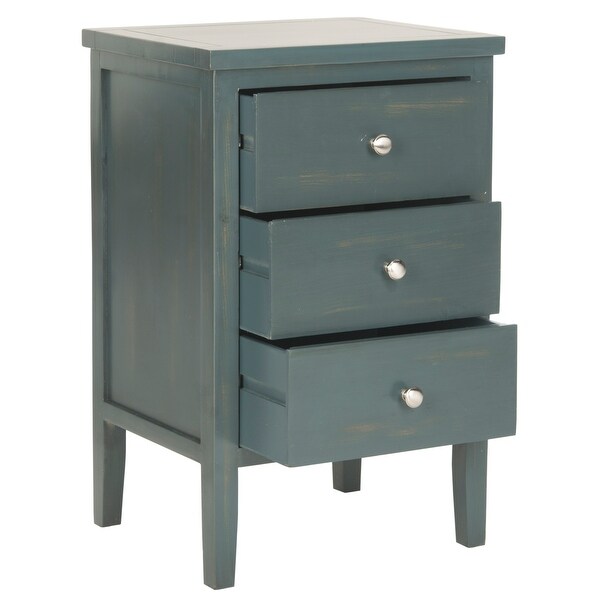 SAFAVIEH Deniz Dark Teal End Table - 16.9