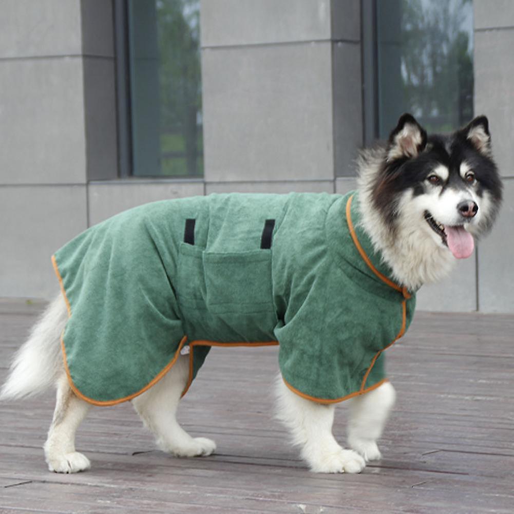 Hook and loop fastener design dog bathrobe