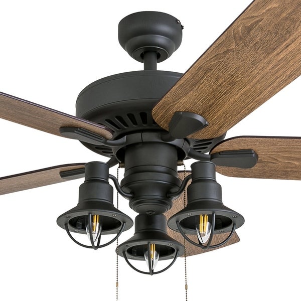 The Gray Barn Stormy Grain Aged Bronze 52-inch Farmhouse LED Ceiling Fan Shopping - The Best Deals on Ceiling Fans | 27984398