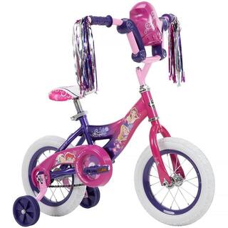 Huffy 12 in. Disney Princess Hot PinkIndigo Girls' Bike with Bubble-Maker 22450