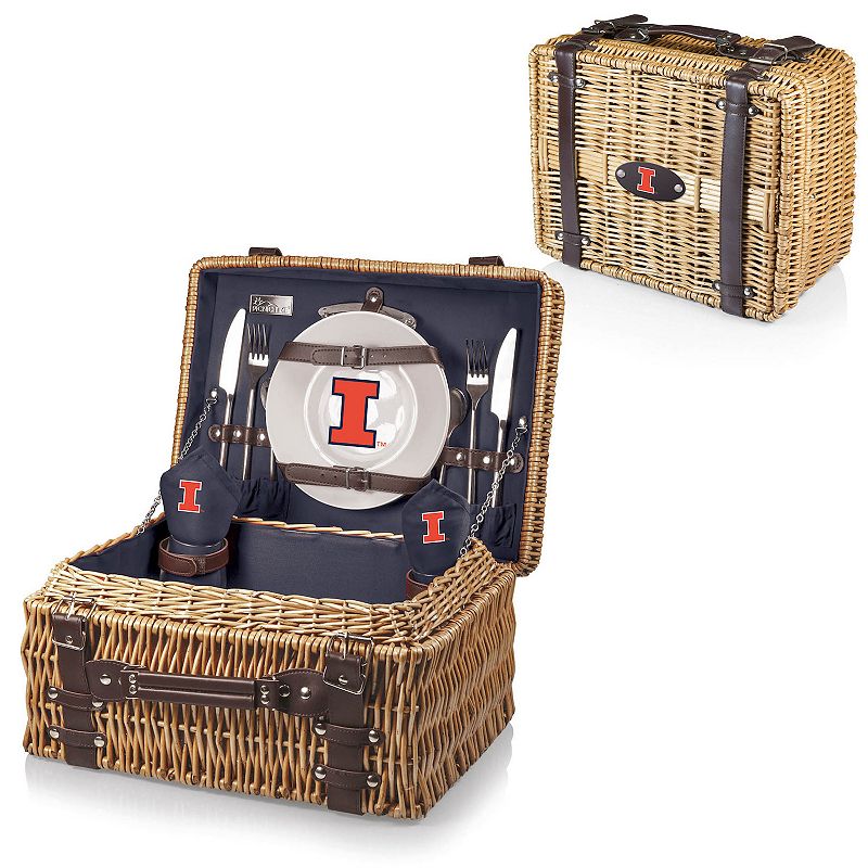 Picnic Time Illinois Fighting Illini Champion Picnic Basket Set