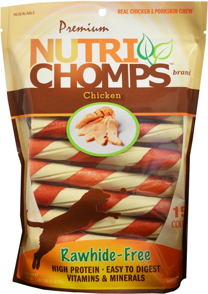 Nutri Chomps Chicken Twist with Flavor Wrap Dog Treats