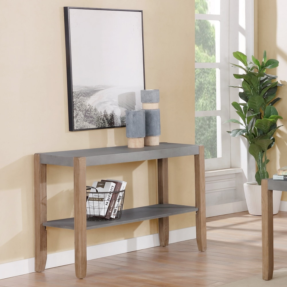 The Gray Barn Enchanted Acre Wood Sofa Console Table