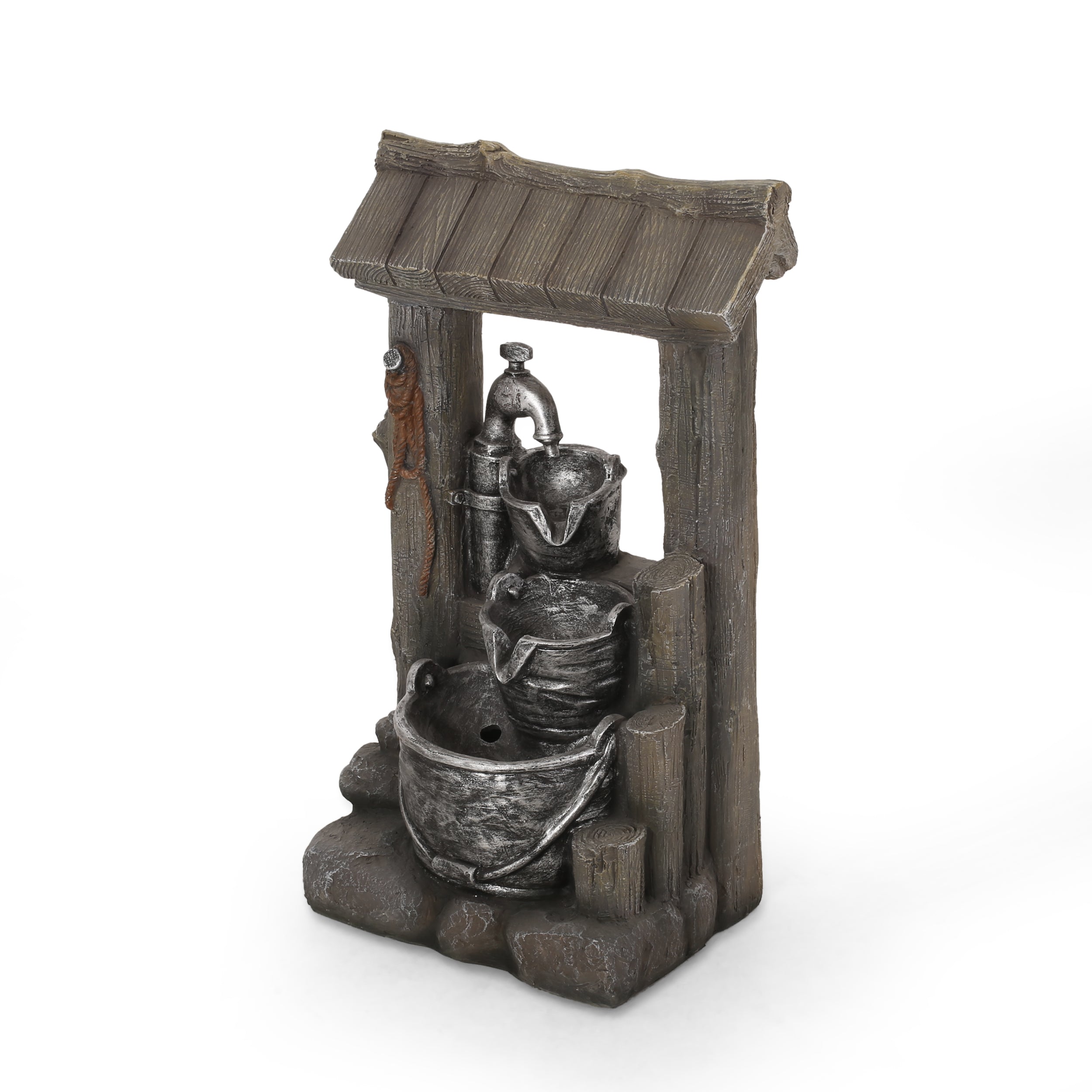 Orville Outdoor 3 Tier Bucket Fountain