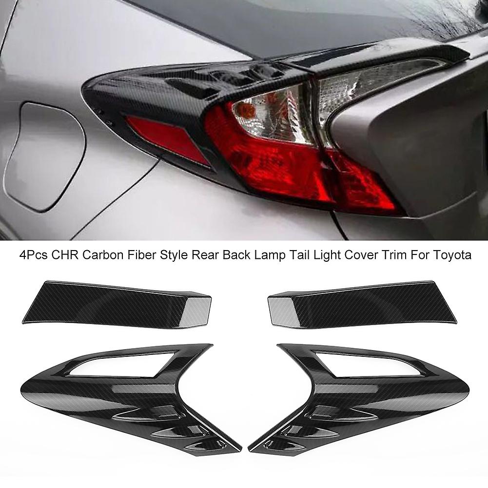 Tail Light Cover， Back Lamp Tail Light Cover Trim， Carbon Fiber Style Tail Light Cover， Back Lamp Tail Light Cover Trim， Tail Light Cover For Toyota C