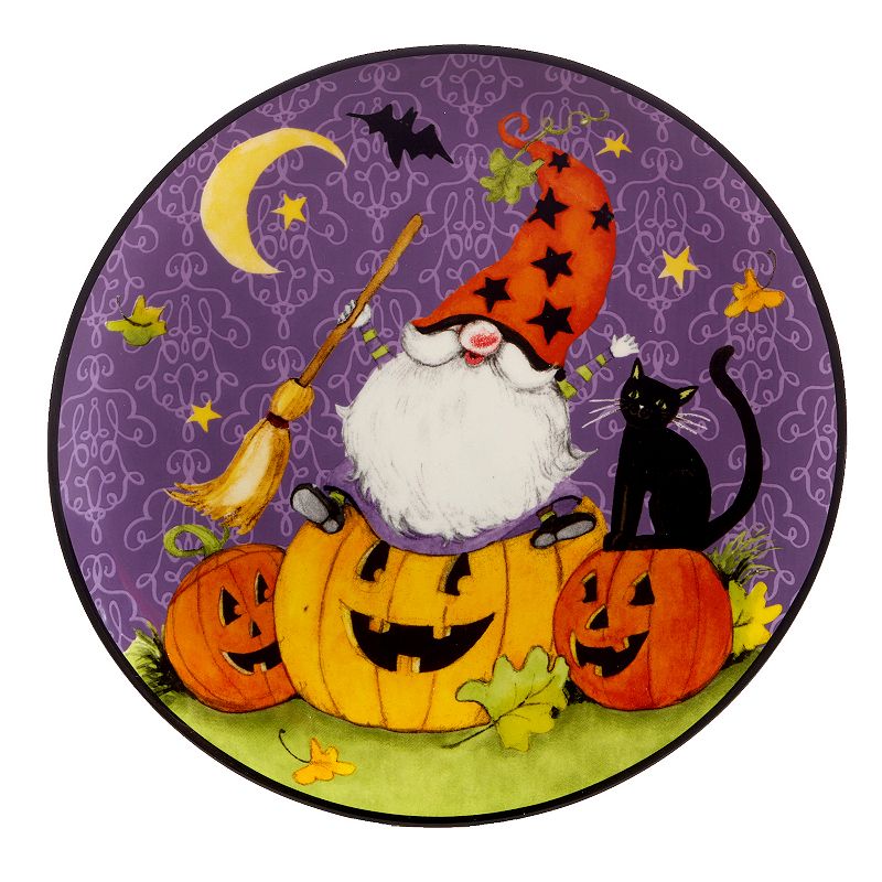 Certified International Halloween Gnomes 4-pc. Dessert Plate Set