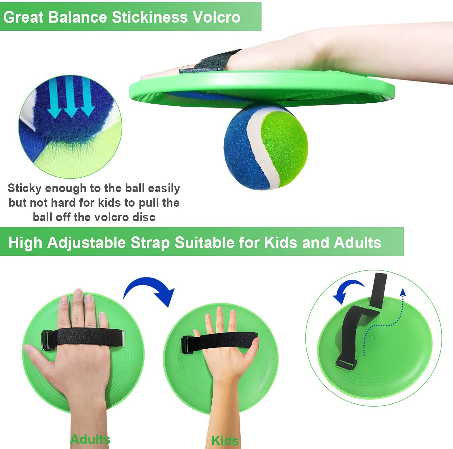 SUNCHARM Beach Toys Outdoor Games for Kids Ages 3-10-Yard Lawn Games Ball Catch Games Paddle Toss-Upgraded Version Outside Games for Kids/Family Boys and Girls Gifts (2 Rackets， 2Balls， 1 Bag)