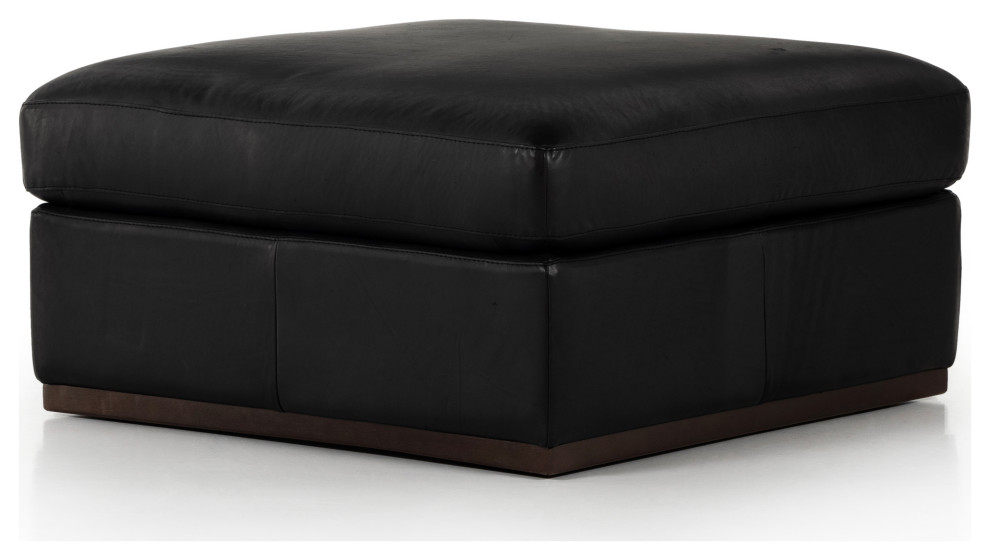 Colt Sectional Ottoman  Heirloom Black   Contemporary   Footstools And Ottomans   by The Khazana Home Austin Furniture Store  Houzz