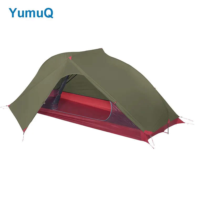 YumuQ 1 2 man Person 3 Season Double Layer Canvas Waterproof Backpacking Ultralight Outdoor Camping Tent