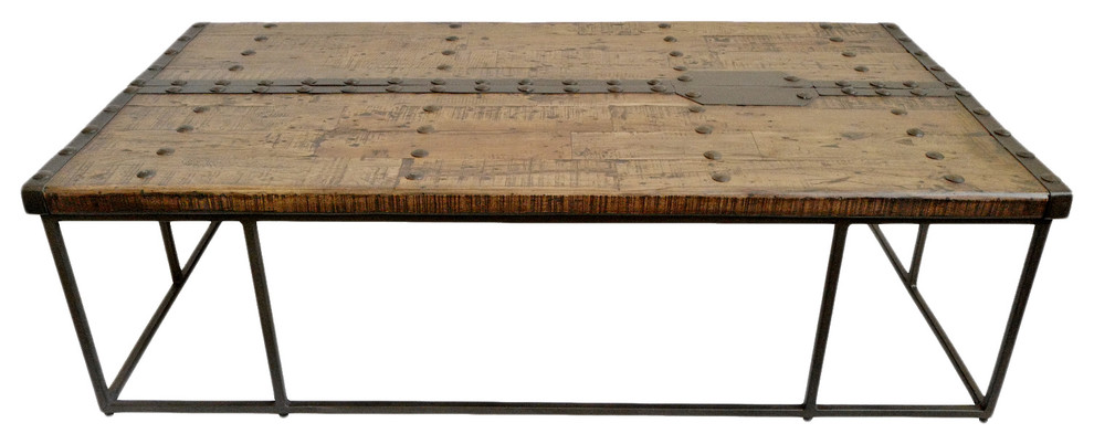 Modern Rustic Door Coffee Table   Industrial   Coffee Tables   by Design Mix Furniture  Houzz