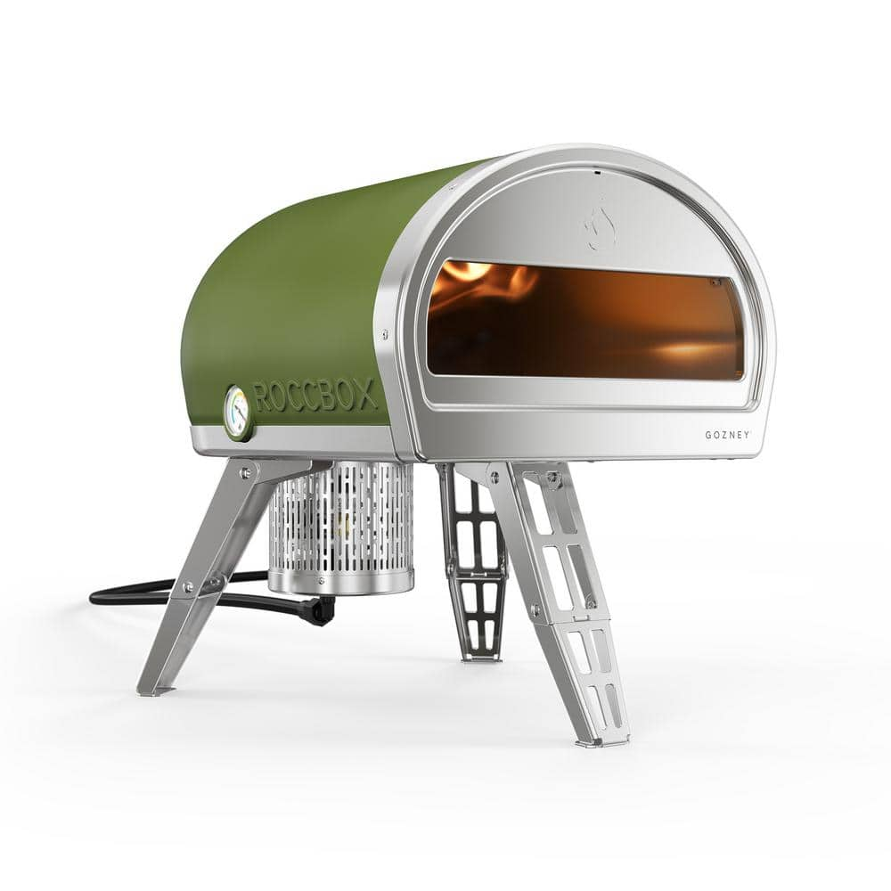 GOZNEY Roccbox Propane Outdoor Pizza Oven 12 in. Green GRPOLUS1632