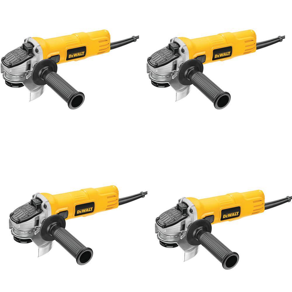 DW 7 Amp 4.5 in. Small Angle Grinder with 1-Touch Guard (4 Pack) DWE4011X4