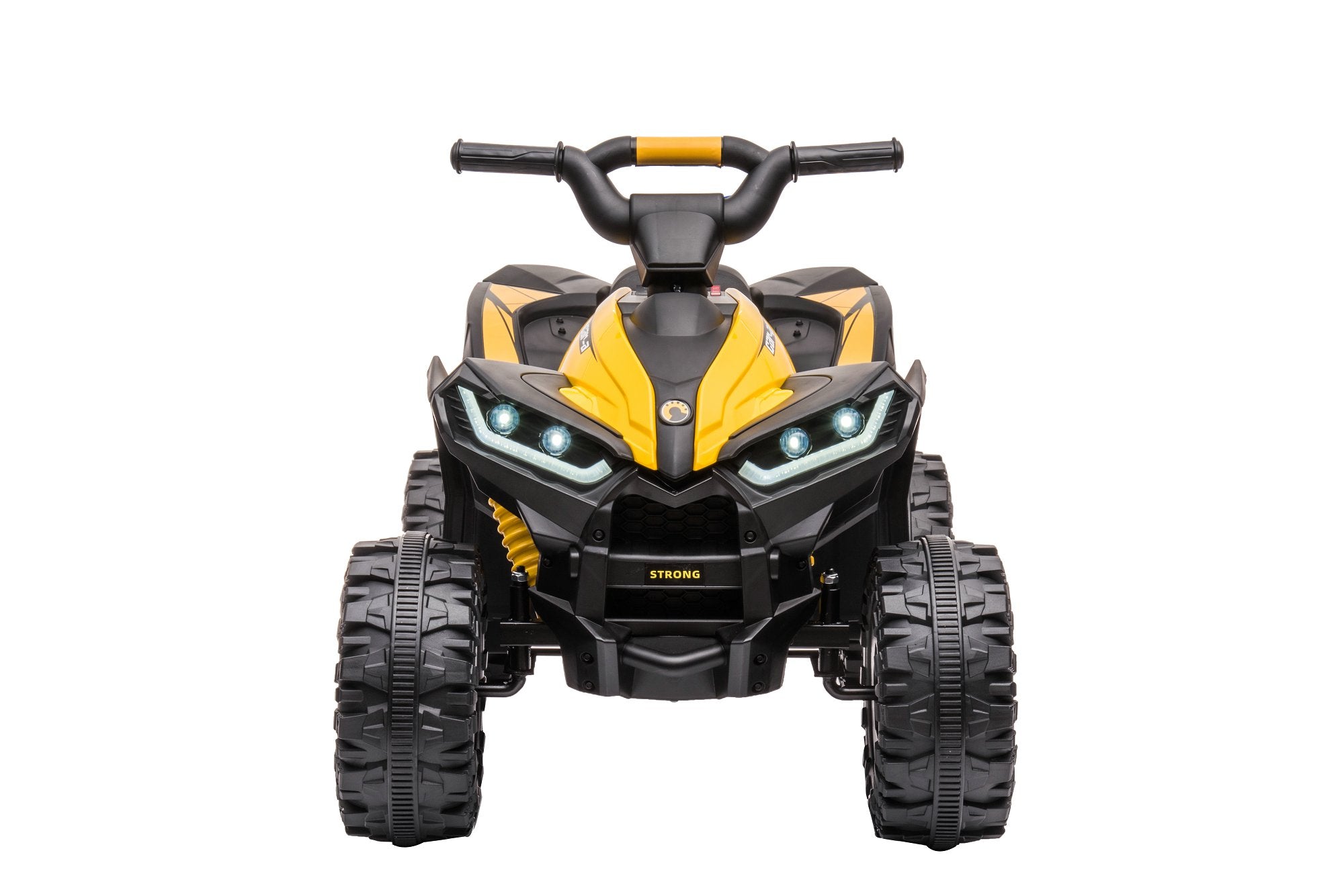 12V Kids Ride-On Electric ATV, 4-Wheeler Quad Car Toy w/Audio, 3.7mph Max Speed, Treaded Tires, LED Headlights, Radio