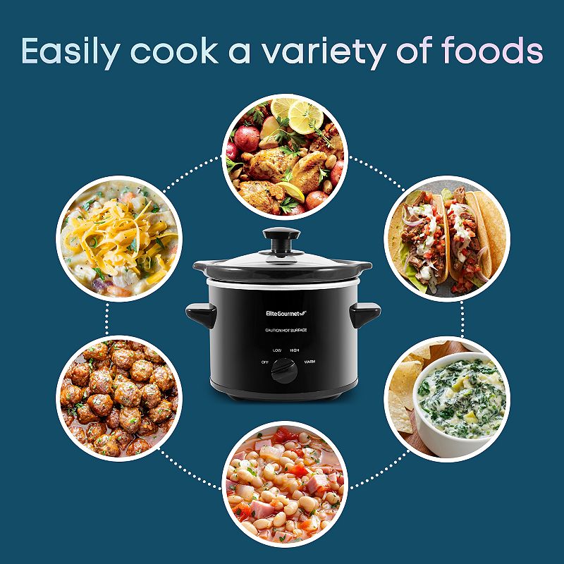 Elite Gourmet 2-qt. Mini Slow Cooker