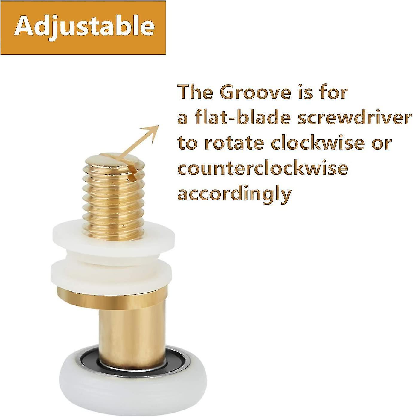 Shower Door - Roller Caster Wheel For Shower Door Sliding Rollers Door Roller Replacement Wheel 8pcs 25mm