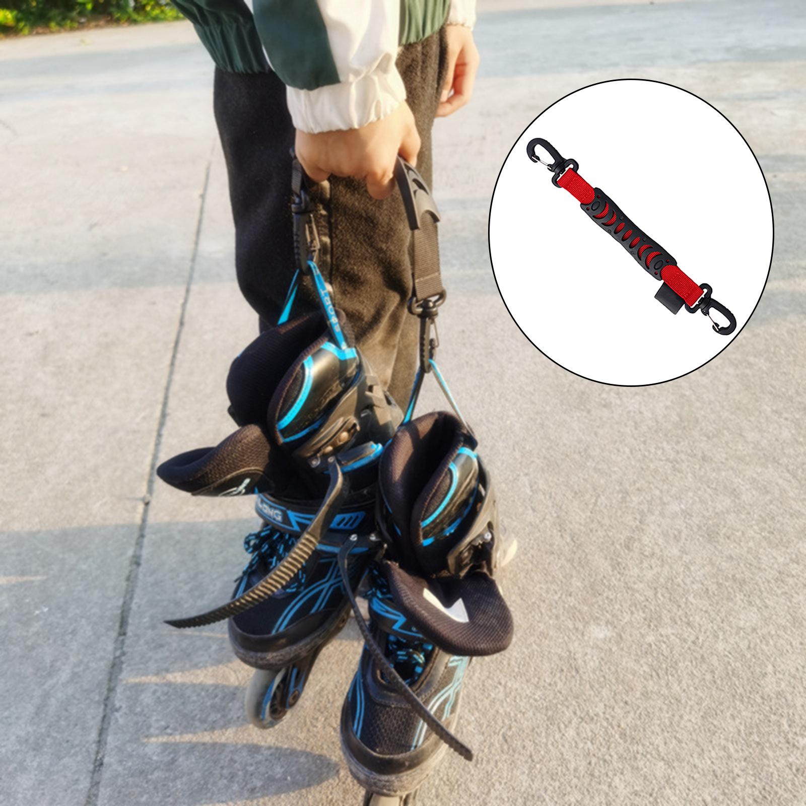 1PC Skating Shoes Carrier Strap Inline Skates Lifter Hooks Roller Skate Hanging Handle Bucke Black