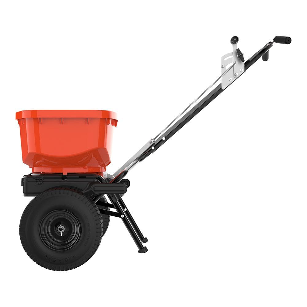 ECHO 85 lbs. Capacity Winter Stainless Steel Pro Broadcast Spreader for Rock Salt and Ice Melt with Hopper Grate and Cover RB-85W