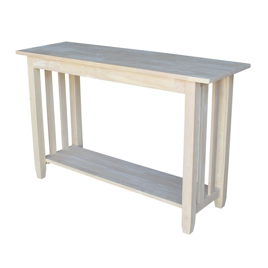 The Gray Barn Moonshine Unfinished Mission Console Table