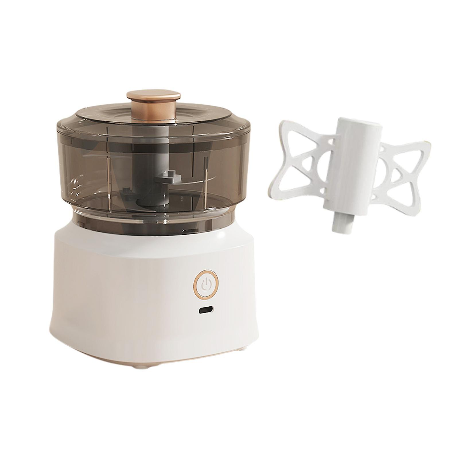 Food Processor 350ml Automatic Multipurpose Meat Mincer For Food Chili Onion White With Mixer