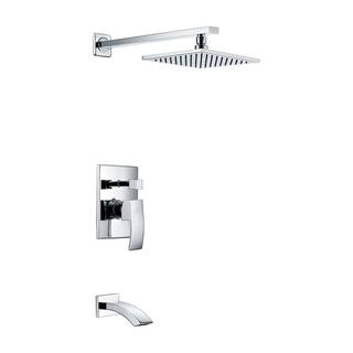 ANZZI Spirito Series 1-Handle 1-Spray Tub and Shower Faucet in Polished Chrome (Valve Included) SH-AZ040