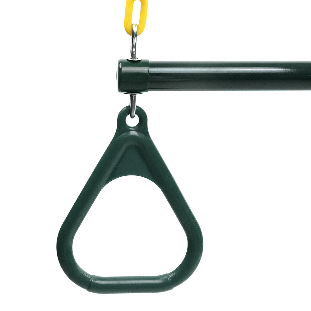 Lixada Trapeze Swing Bar and Rings Heavy Duty Playground Swing Set with 47'' Coated Chains and Carabiners