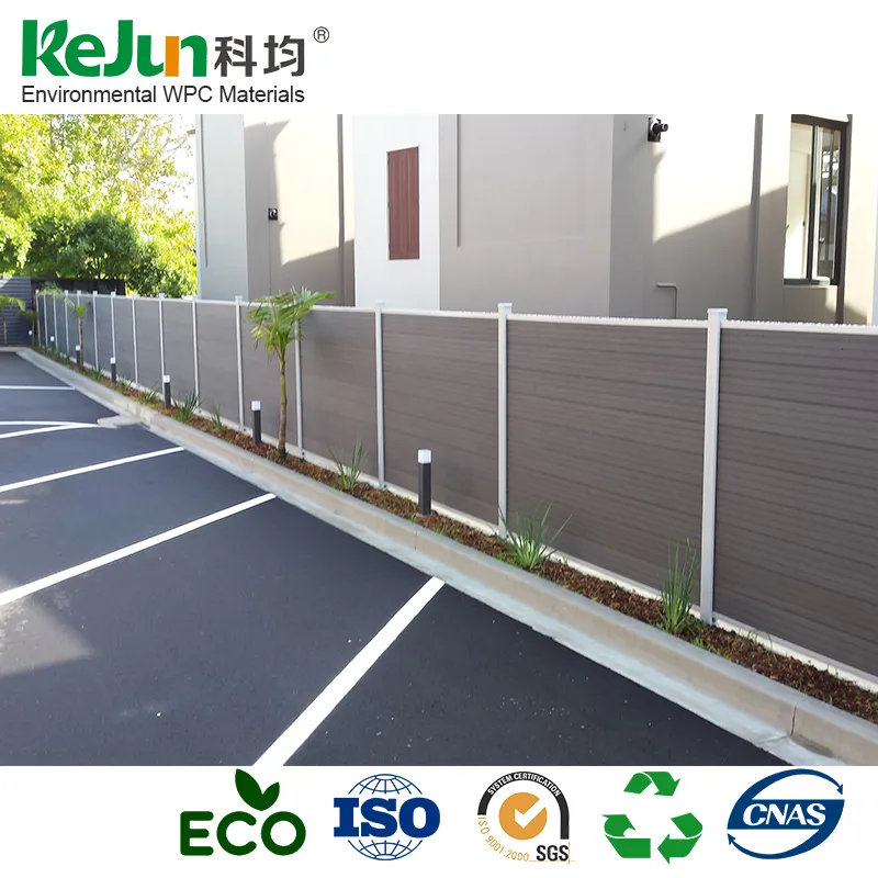 Factory Cheap Price WPC Composite Aluminum Fence panels for garden fencing