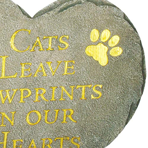 Spoontiques 13029 9 in. Stepping Stone - Cats Leave Pawprints